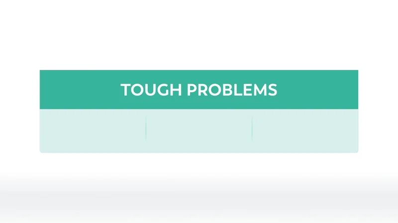 Title - Tough Problems - 3 col
