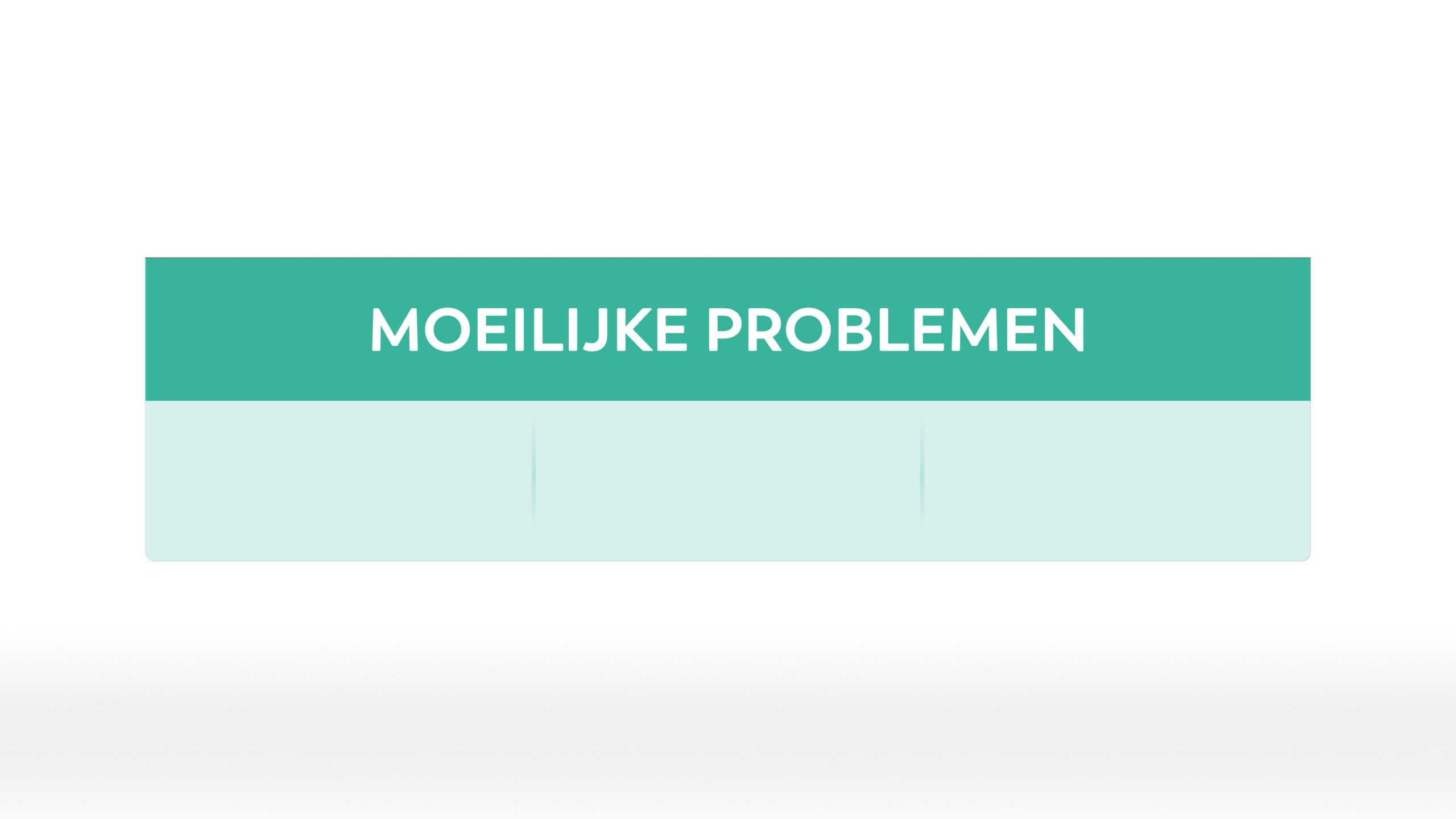 Titel - Moeilijke Problemen - 3 kol