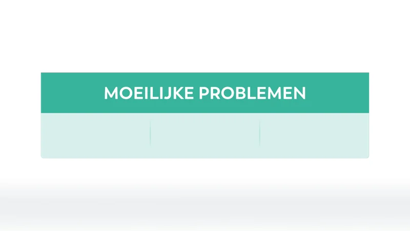 Titel - Moeilijke Problemen - 3 kol