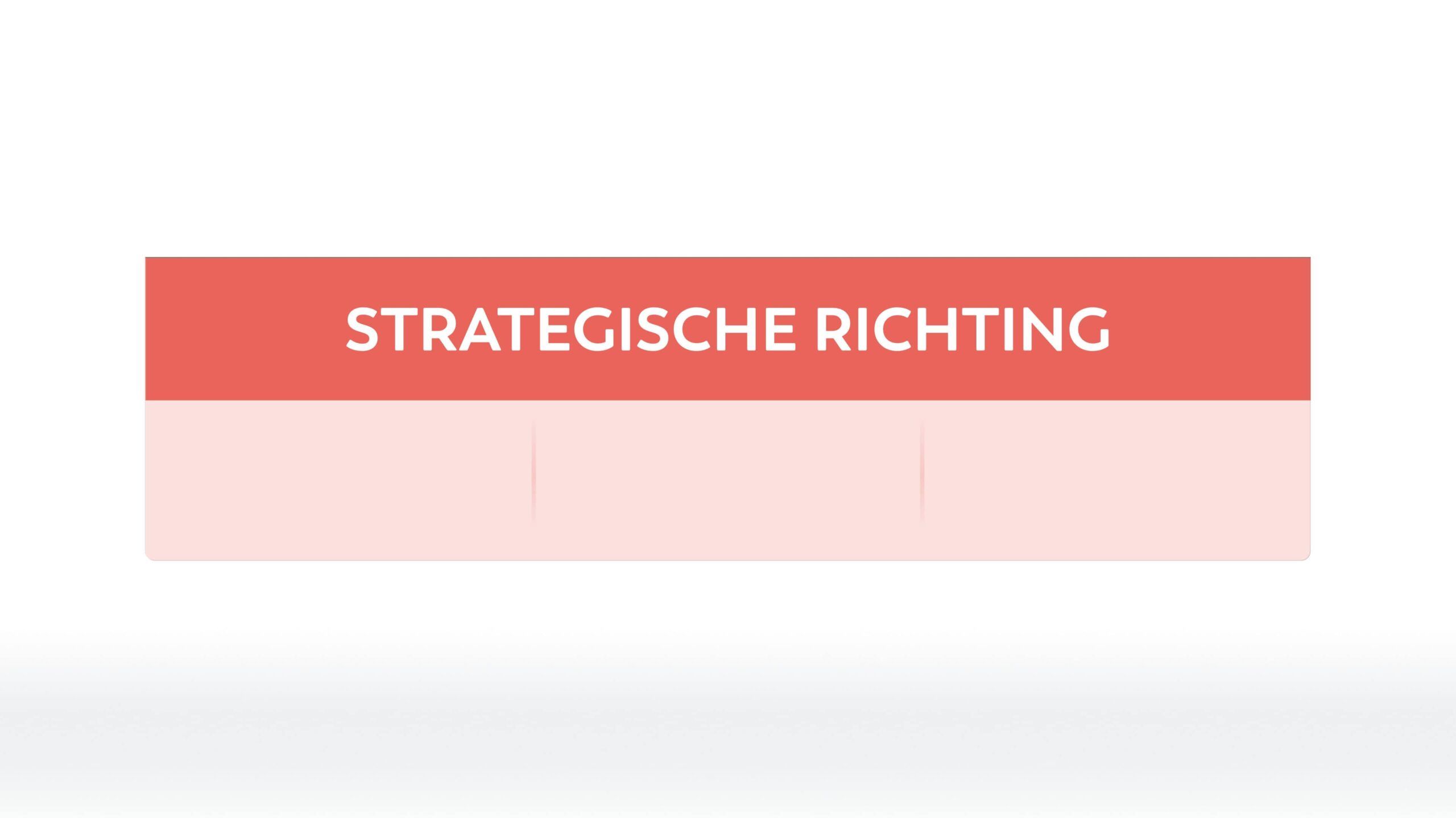 Titel - Strategische Richting - 3 kol