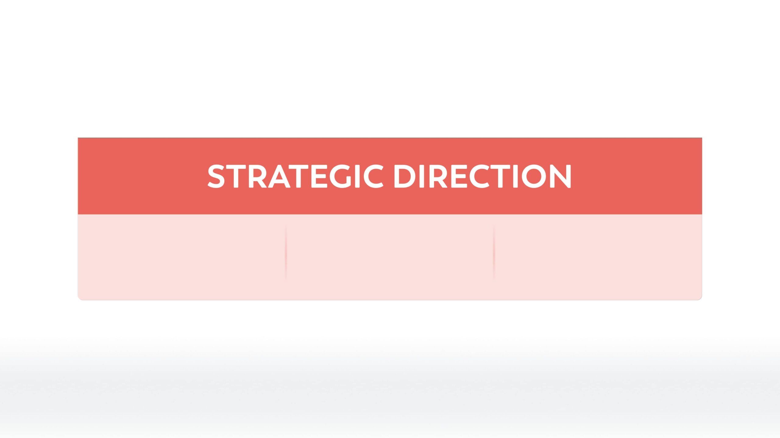 Title - Strategic Direction - 3 col