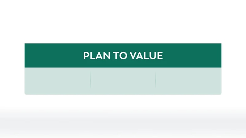 Title - Plan to Value 3 col