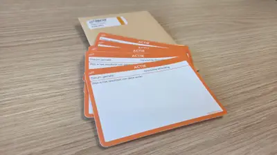 Obeya Cards - Actie (5 stuks)