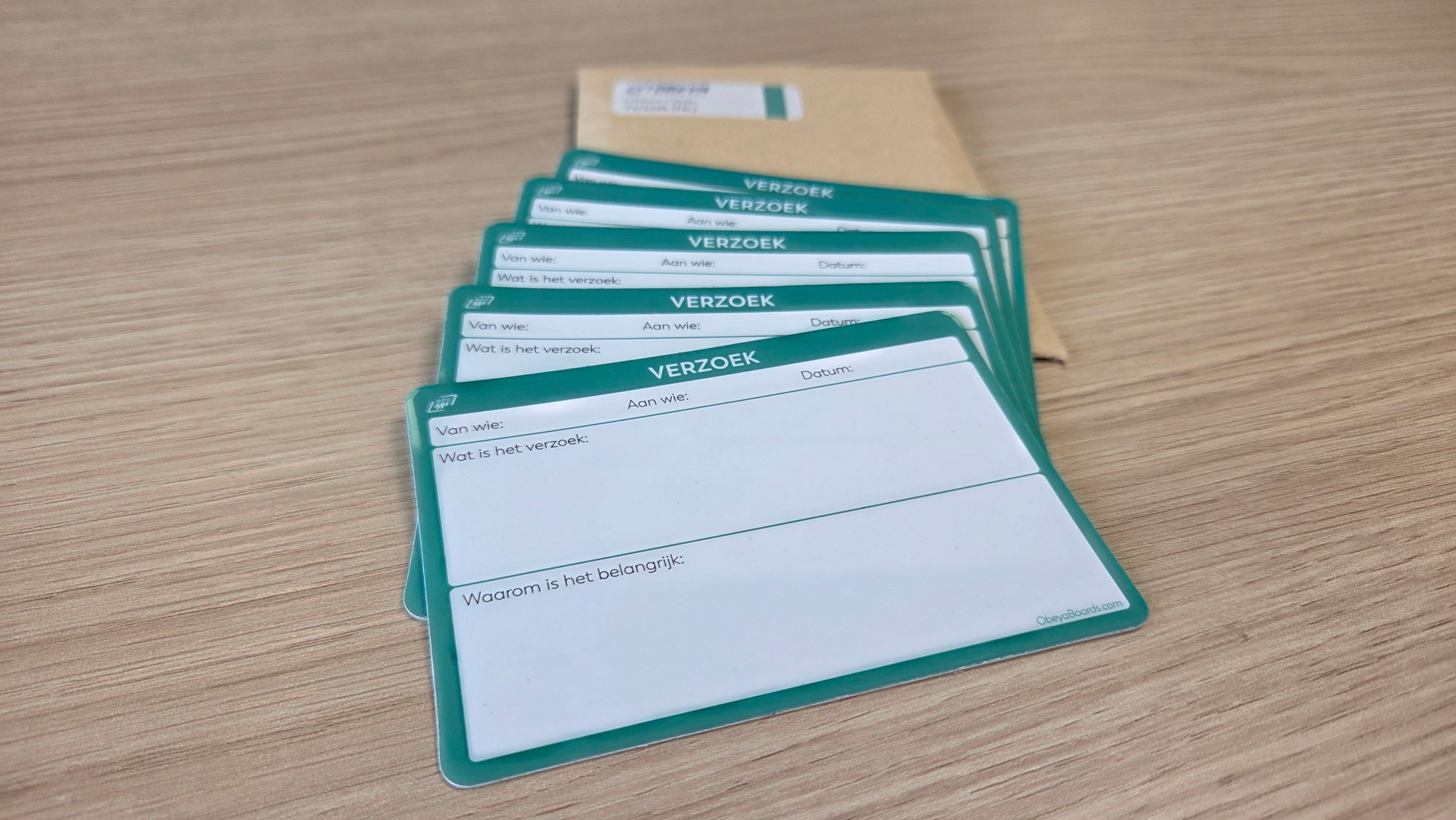 Obeya Cards - Verzoek (5 stuks)