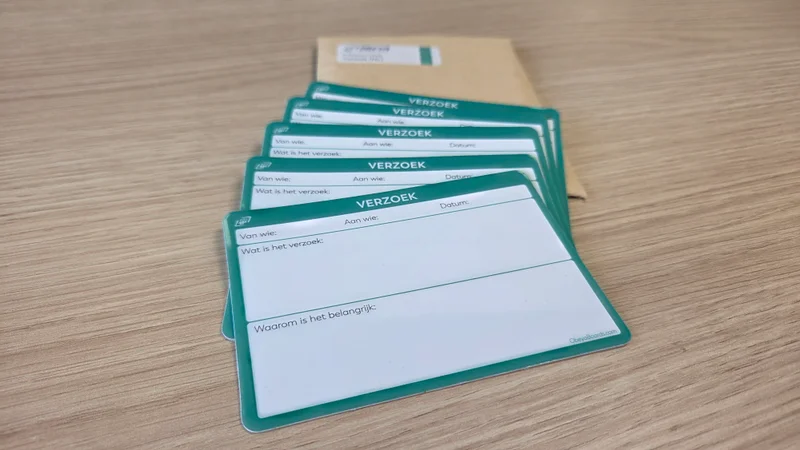Obeya Cards - Verzoek (5 stuks)
