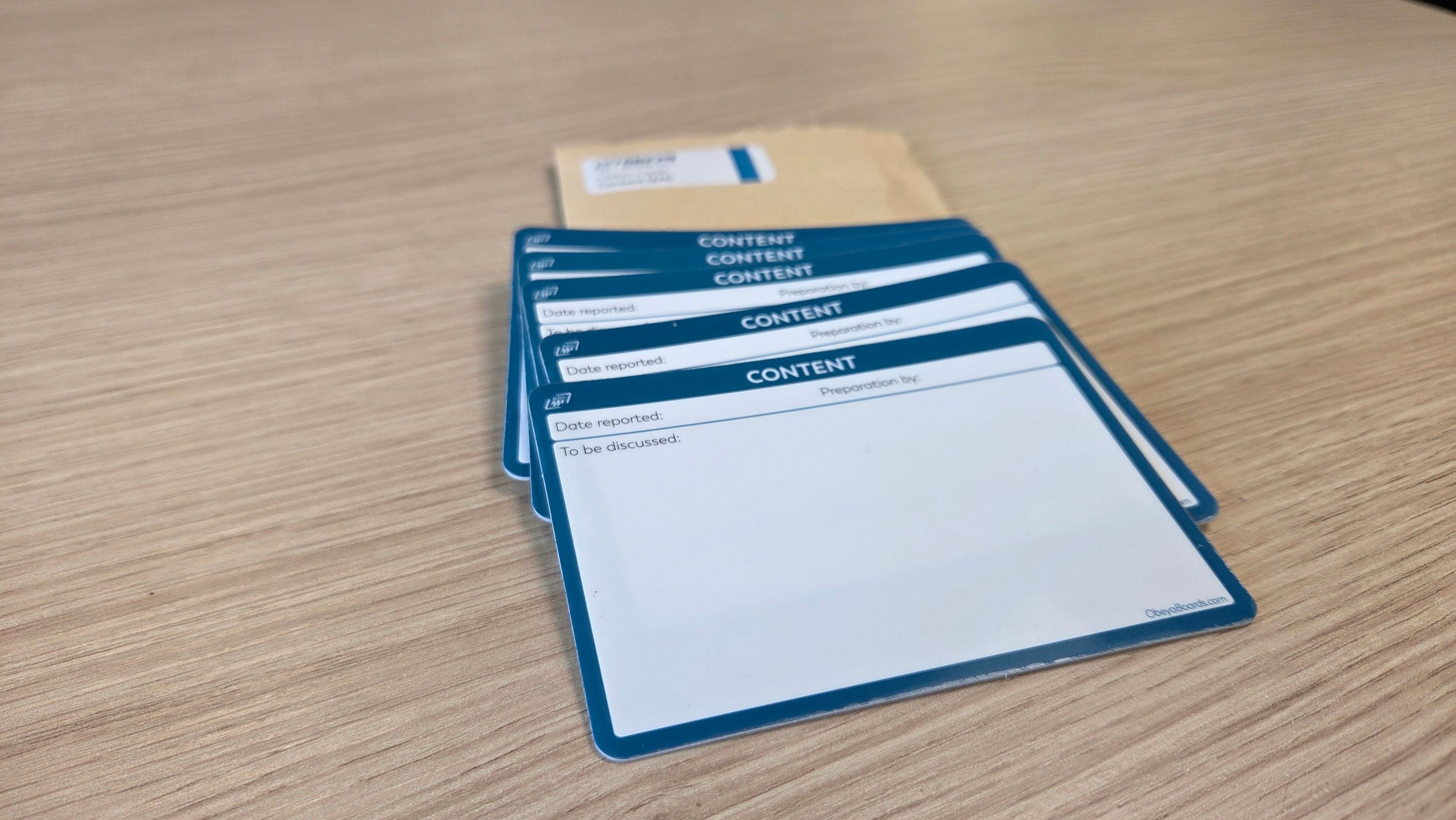 Obeya Cards - Content (5 pcs)