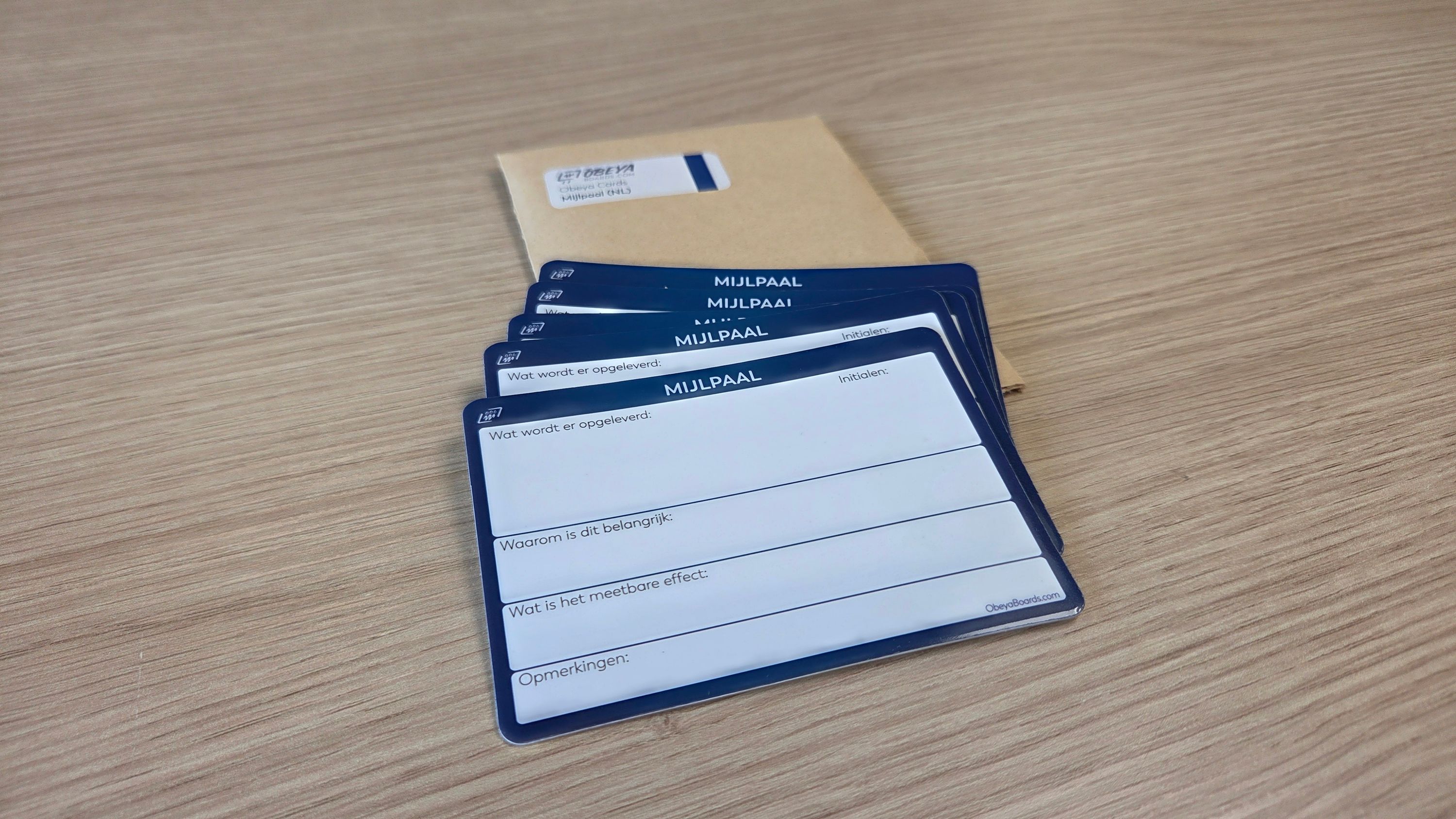 Obeya Cards - Mijlpaal (5 stuks)