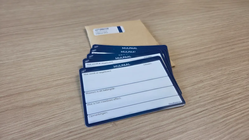 Obeya Cards - Mijlpaal (5 stuks)